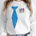 Teacher Tie & Pocket Protector Costume School Women Crewneck Sweatshirt, funny design