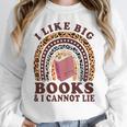 Teacher-TShirt I Like Big Books & I Cannot Lie Reading For Women Women Crewneck Sweatshirt, funny design Teacher-TShirt I Like Big Books & I Cannot Lie Reading For Women Women Crewneck Sweatshirt, funny design