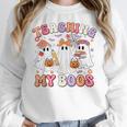 Teaching My Boos Cute Spooky Ghost Teacher Halloween Women Women Crewneck Sweatshirt, funny design Teaching My Boos Cute Spooky Ghost Teacher Halloween Women Women Crewneck Sweatshirt, funny design