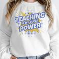 TEACHING IS MY SUPER POWER Teacher Appreciation Women Crewneck Sweatshirt, Super Teacher Gifts, funny design TEACHING IS MY SUPER POWER Teacher Appreciation Women Crewneck Sweatshirt, Super Teacher Gifts, funny design