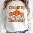 Thankful Teacher's Aide Thanksgiving Autumn Fall Women Men Women Crewneck Sweatshirt, funny design