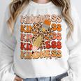 Unity Day Orange Kindness Teacher Bow Anti Bullying Be Kind Women Crewneck Sweatshirt, funny design