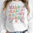 Walkie Calls Are My Cardio Special Education Teacher School Women Crewneck Sweatshirt, funny design Walkie Calls Are My Cardio Special Education Teacher School Women Crewneck Sweatshirt, funny design