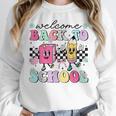 Welcome Back To School 2024 Teachers Students First Day Women Crewneck Sweatshirt, funny design Welcome Back To School 2024 Teachers Students First Day Women Crewneck Sweatshirt, funny design