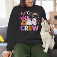1st Grade Boo Crew First Grade Halloween Costume Teacher Kid Women Crewneck Sweatshirt, First Grade Teacher Sweatshirts, gift for family, gift for coworker