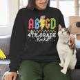 4th Grade Rocks ABCD Back To School Rock Teachers Women Crewneck Sweatshirt, gift for family, gift for coworker 4th Grade Rocks ABCD Back To School Rock Teachers Women Crewneck Sweatshirt, gift for family, gift for coworker