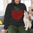 Apple Dot Pattern Art Teacher Appreciation Men Women Humor Women Crewneck Sweatshirt, gift for family, gift for coworker Apple Dot Pattern Art Teacher Appreciation Men Women Humor Women Crewneck Sweatshirt, gift for family, gift for coworker