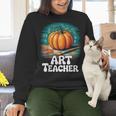 Art Teacher Pumpkin Painting Halloween Costume Women Crewneck Sweatshirt, gift for family, gift for coworker Art Teacher Pumpkin Painting Halloween Costume Women Crewneck Sweatshirt, gift for family, gift for coworker