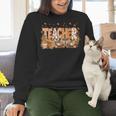 Autumn Pumpkin Thanksgiving Coffee Floral Teacher Fall Women Crewneck Sweatshirt, gift for family, gift for coworker Autumn Pumpkin Thanksgiving Coffee Floral Teacher Fall Women Crewneck Sweatshirt, gift for family, gift for coworker