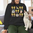 Back To School Yellow Bows Book Coffee Leopard Apple Teacher Women Crewneck Sweatshirt, gift for family, gift for coworker Back To School Yellow Bows Book Coffee Leopard Apple Teacher Women Crewneck Sweatshirt, gift for family, gift for coworker
