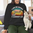I Like Big Books Cannot Lie Librarian Reading Teacher Women Crewneck Sweatshirt, gift for family, gift for coworker I Like Big Books Cannot Lie Librarian Reading Teacher Women Crewneck Sweatshirt, gift for family, gift for coworker