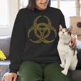 Bioengineering Biology Teacher Toxic Symbol Biohazard For Men Women Girls Kids Women Crewneck Sweatshirt, gift for family, gift for coworker