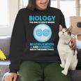 Biology Facts Science Teacher Student Biologist Women Crewneck Sweatshirt, Science Teacher Sweatshirts, gift for family, gift for coworker