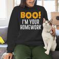 Boo I'm Your Homework Halloween Teacher Costume Women Crewneck Sweatshirt, gift for family, gift for coworker Boo I'm Your Homework Halloween Teacher Costume Women Crewneck Sweatshirt, gift for family, gift for coworker