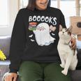 Books Halloween Librarian Teacher Reader Reading Book Lover Women Crewneck Sweatshirt, gift for family, gift for coworker