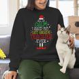 All Is Calm Said No 1st Grade Teacher Ever Christmas Teacher Women Crewneck Sweatshirt, gift for family, gift for coworker