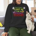 You Can't Scare Me I'm A Preschool Teacher Halloween Women Crewneck Sweatshirt, gift for family, gift for coworker