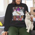 You Can't Scare Me I'm A Teacher Halloween Women Crewneck Sweatshirt, gift for family, gift for coworker