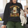 You Can't Scare Me I Teach Kindergarten Halloween Teacher Women Crewneck Sweatshirt, gift for family, gift for coworker