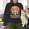 You Can't Scare Me I Teach Middle School Teacher Halloween Women Crewneck Sweatshirt, gift for family, gift for coworker