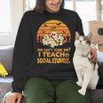 You Can't Scare Me I Teach Social Studies Teacher Halloween Women Crewneck Sweatshirt, gift for family, gift for coworker You Can't Scare Me I Teach Social Studies Teacher Halloween Women Crewneck Sweatshirt, gift for family, gift for coworker