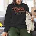 Captain Chaos Shirt For Parent Teacher Or Crazy Child Women Crewneck Sweatshirt, gift for family, gift for coworker Captain Chaos Shirt For Parent Teacher Or Crazy Child Women Crewneck Sweatshirt, gift for family, gift for coworker