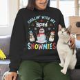 Chillin With My Sped Snowmies Teacher Student Christmas Women Crewneck Sweatshirt, gift for family, gift for coworker Chillin With My Sped Snowmies Teacher Student Christmas Women Crewneck Sweatshirt, gift for family, gift for coworker