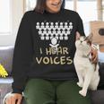 Choir Teacher Shirt I Hear Voices Chorister Tee Women Crewneck Sweatshirt, gift for family, gift for coworker
