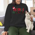 Christmas Science Teacher Santa Educator Chemical Elements Women Crewneck Sweatshirt, Science Teacher Sweatshirts, gift for family, gift for coworker