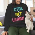 Computer Teacher Back To School Kids Ctrl Alt Learn Women Crewneck Sweatshirt, gift for family, gift for coworker Computer Teacher Back To School Kids Ctrl Alt Learn Women Crewneck Sweatshirt, gift for family, gift for coworker