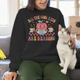 All The Cool Kids Are Reading Book Reading Teacher School Women Crewneck Sweatshirt, gift for family, gift for coworker All The Cool Kids Are Reading Book Reading Teacher School Women Crewneck Sweatshirt, gift for family, gift for coworker