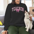 Coquette Bow Back To School First Day Teacher Women Crewneck Sweatshirt, gift for family, gift for coworker Coquette Bow Back To School First Day Teacher Women Crewneck Sweatshirt, gift for family, gift for coworker