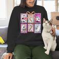 Coquette Bow Spooky Teacher Ghost Halloween Trick Or Teach Women Crewneck Sweatshirt, gift for family, gift for coworker Coquette Bow Spooky Teacher Ghost Halloween Trick Or Teach Women Crewneck Sweatshirt, gift for family, gift for coworker