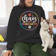 Cute Chaos Coordinator Teacher First Day Of School Women Crewneck Sweatshirt, gift for family, gift for coworker Cute Chaos Coordinator Teacher First Day Of School Women Crewneck Sweatshirt, gift for family, gift for coworker