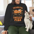 Cute Thanksgiving Teacher Thankful For My Sweetie Pies Mom Women Crewneck Sweatshirt, gift for family, gift for coworker Cute Thanksgiving Teacher Thankful For My Sweetie Pies Mom Women Crewneck Sweatshirt, gift for family, gift for coworker