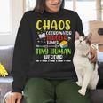 Daycare Teacher School Chaos Coordinator Toddler Tamer For Men Women Kids Women Crewneck Sweatshirt, gift for family, gift for coworker