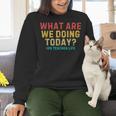 What Are We Doing Today PE Teacher Life Women Crewneck Sweatshirt, Pe Teacher Sweatshirts, gift for family, gift for coworker What Are We Doing Today PE Teacher Life Women Crewneck Sweatshirt, Pe Teacher Sweatshirts, gift for family, gift for coworker