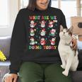 What Are We Doing Today PE Teacher Snowman Christmas Women Crewneck Sweatshirt, Pe Teacher Sweatshirts, gift for family, gift for coworker What Are We Doing Today PE Teacher Snowman Christmas Women Crewneck Sweatshirt, Pe Teacher Sweatshirts, gift for family, gift for coworker