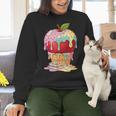 Dripping Apple Ice Cream Cone Cute Teacher Appreciation Women Crewneck Sweatshirt, gift for family, gift for coworker Dripping Apple Ice Cream Cone Cute Teacher Appreciation Women Crewneck Sweatshirt, gift for family, gift for coworker