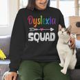 Dyslexia Awareness Month Dyslexia Teacher Therapist Women Crewneck Sweatshirt, gift for family, gift for coworker