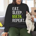 Eat Sleep Math Repeat Teacher Lover Women Crewneck Sweatshirt, gift for family, gift for coworker Eat Sleep Math Repeat Teacher Lover Women Crewneck Sweatshirt, gift for family, gift for coworker
