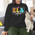 ELA Squad Teacher Back To School English Language Arts Women Crewneck Sweatshirt, English Teacher Sweatshirts, gift for family, gift for coworker