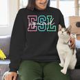 ESL Squad Teacher English As A Second Language Women Crewneck Sweatshirt, Esl Teacher Sweatshirts, English Teacher Sweatshirts, gift for family, gift for coworker ESL Squad Teacher English As A Second Language Women Crewneck Sweatshirt, Esl Teacher Sweatshirts, English Teacher Sweatshirts, gift for family, gift for coworker