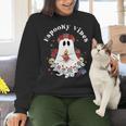 Espooky Vibes Maestra Halloween Spanish Mexican Teacher Women Crewneck Sweatshirt, gift for family, gift for coworker Espooky Vibes Maestra Halloween Spanish Mexican Teacher Women Crewneck Sweatshirt, gift for family, gift for coworker