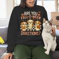 Are You Fall O Ween Directions Teacher Halloween Dog Ghost Women Crewneck Sweatshirt, gift for family, gift for coworker Are You Fall O Ween Directions Teacher Halloween Dog Ghost Women Crewneck Sweatshirt, gift for family, gift for coworker