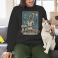 FCS Teacher Skeleton Halloween Family And Consumer Science Women Crewneck Sweatshirt, Science Teacher Sweatshirts, gift for family, gift for coworker