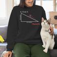 Find X Math Teacher Graphic Sarcastic Novelty Dad Joke Women Crewneck Sweatshirt, gift for family, gift for coworker