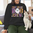 First Grade Boo Crew Teacher Student Halloween Costume Women Crewneck Sweatshirt, First Grade Teacher Sweatshirts, gift for family, gift for coworker First Grade Boo Crew Teacher Student Halloween Costume Women Crewneck Sweatshirt, First Grade Teacher Sweatshirts, gift for family, gift for coworker