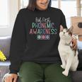But First Phonemic Awareness Reading Teacher Interventionist Women Crewneck Sweatshirt, gift for family, gift for coworker But First Phonemic Awareness Reading Teacher Interventionist Women Crewneck Sweatshirt, gift for family, gift for coworker