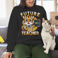 Future Teacher Graphic For Boys Inspiring Young Minds Women Crewneck Sweatshirt, Future Teacher Sweatshirts, gift for family, gift for coworker